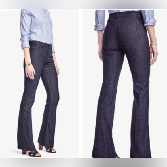 Ann Taylor Denim - Ann Taylor Women’s High Rise Flare Jeans in Classic Rinse Wash Sz 4